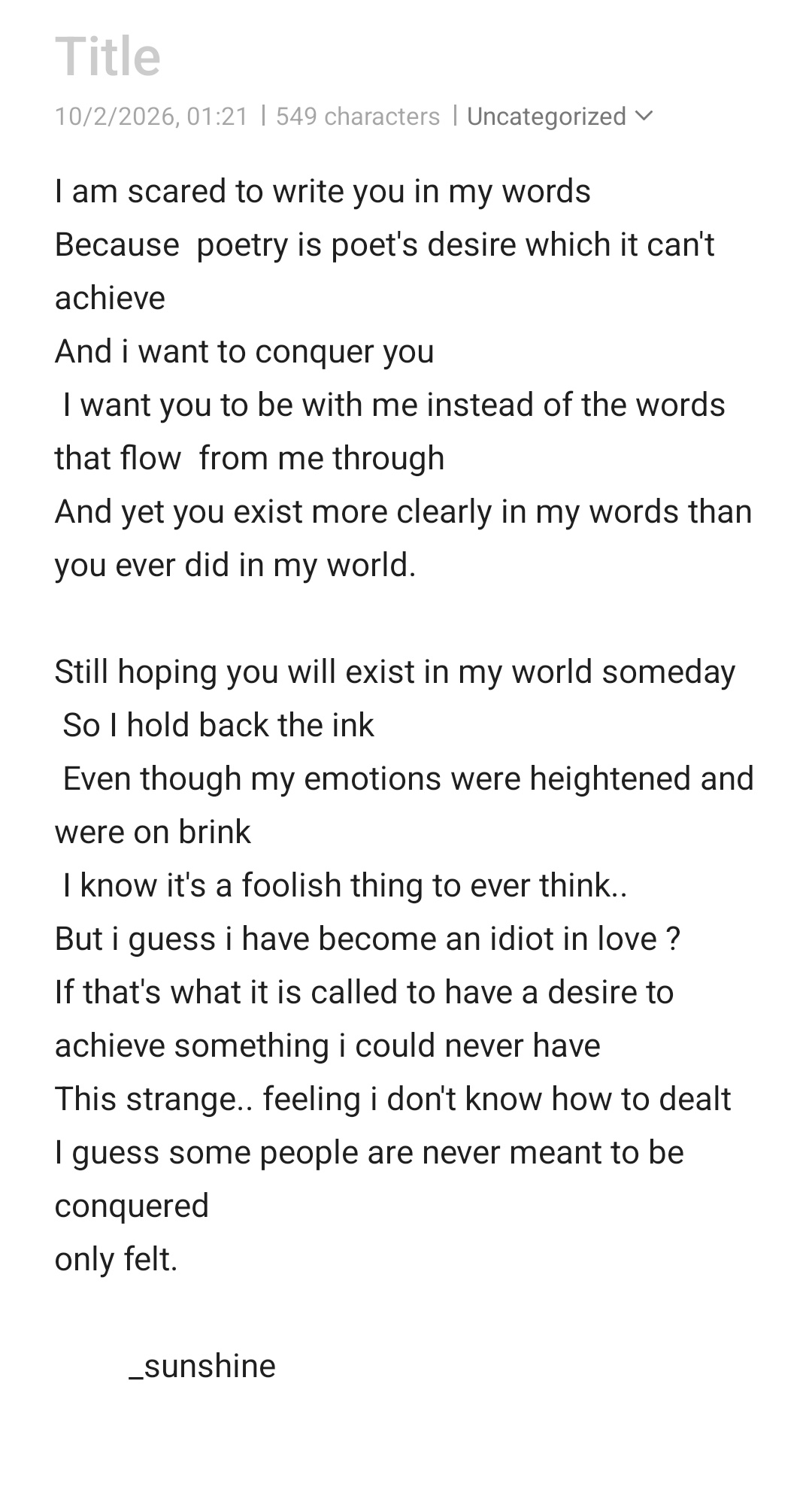 Missing you too much 
More like suffering! 🥺😭